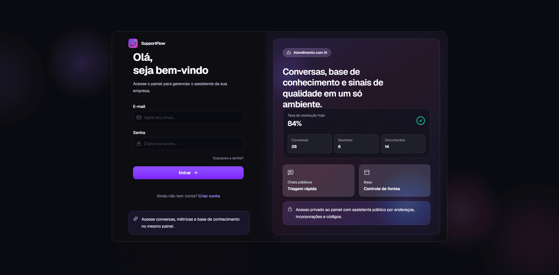 Capa do projeto Supportflow